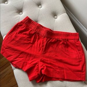 Red J Crew Shorts